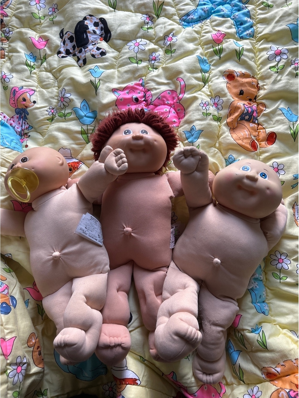 Set of 3 Vintage Cabbage Patch Kids Soft Body Dolls